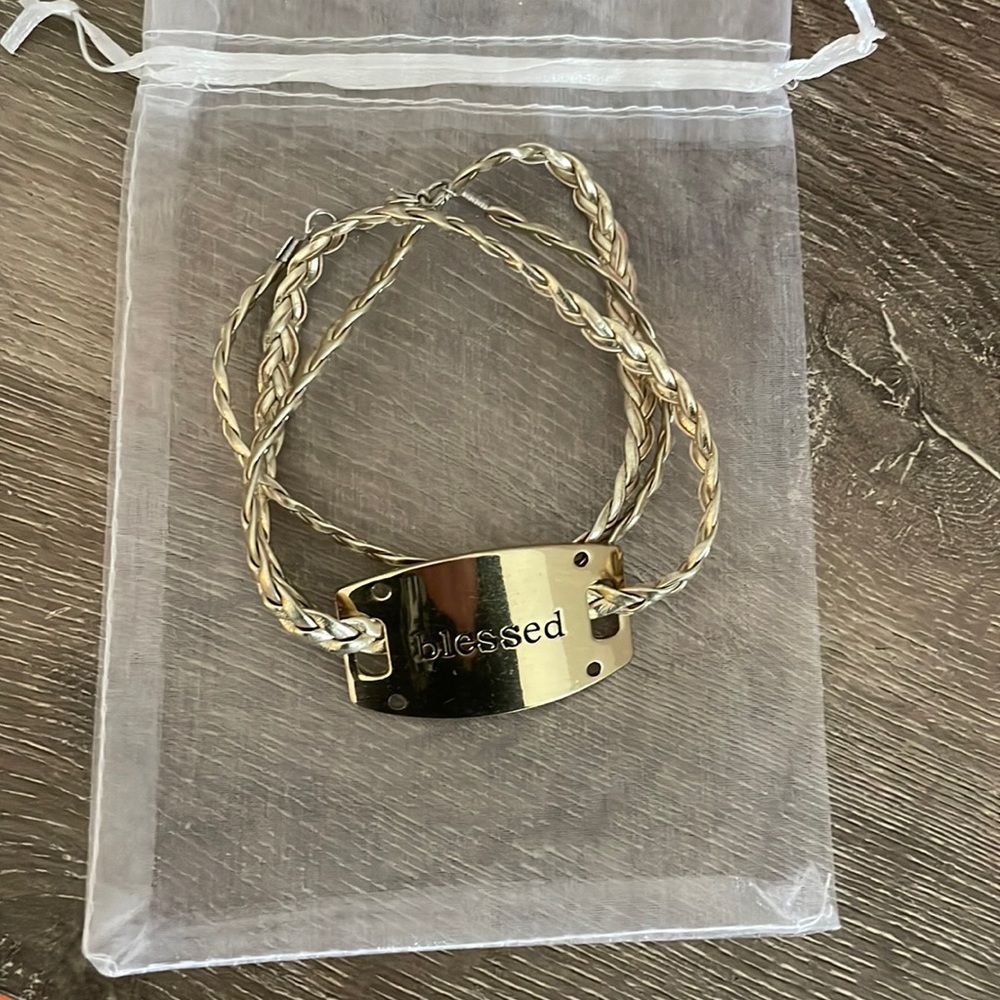 “Blessed” wrap bracelet! Brand new!